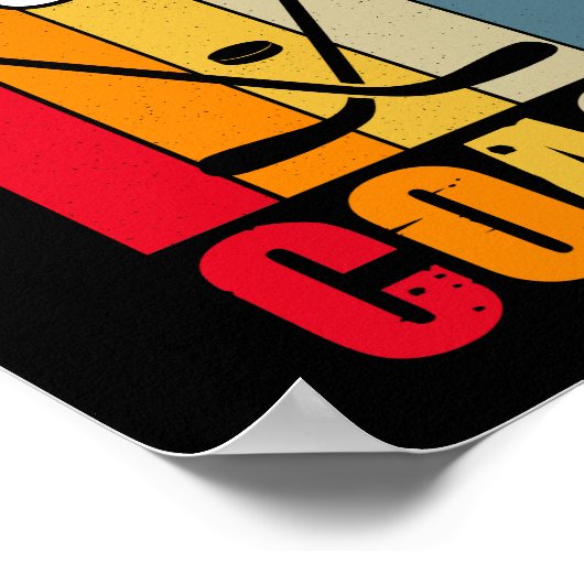 Colorful Proud Hockey Coach Poster (Hoek)