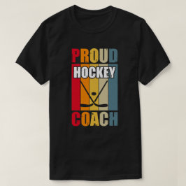 Colorful Proud Hockey Coach T-shirt