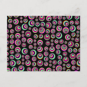 Colorful Psych Spots + uw achtergrond en idee Briefkaart