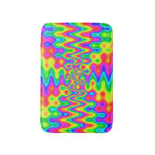 Colorful Psychedelic Art Bath Mat (Voorkant Verticaal)
