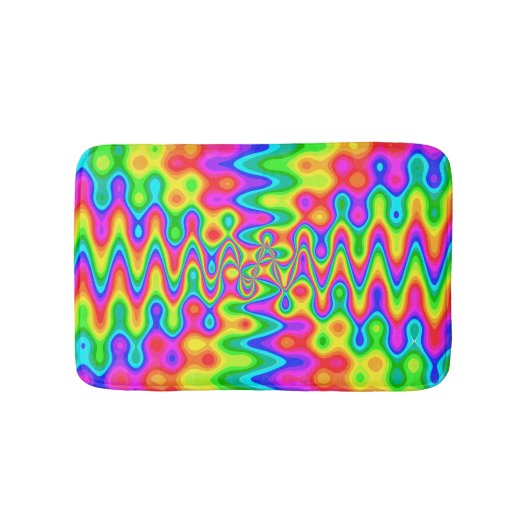 Colorful Psychedelic Art Bath Mat (Voorkant)