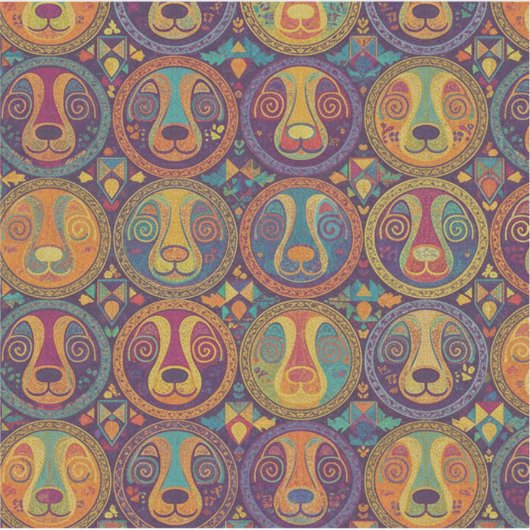 Colorful Psychedelic Cat Sticker (Devant)