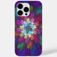 Colorful Psychedelic Flower Abstract Fractal Art