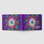 Colorful Psychedelic Flower Abstract Fractal Art Gastenboek (Volledig)