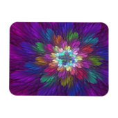 Colorful Psychedelic Flower Abstract Fractal Art Magneet (Horizontaal)
