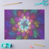 Colorful Psychedelic Flower Abstract Fractal Art Tissuepapier (Craft)