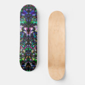 Colorful psychedelic kaleidoscoop skateboard (Voorkant)