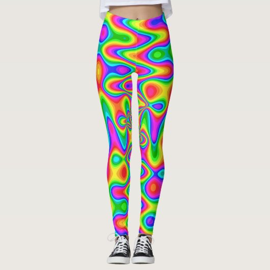 Colorful Psychedelic-Leggings Leggings (Voorkant)