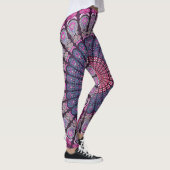 Colorful Psychedelic Mandala Design Leggings (Rechts)