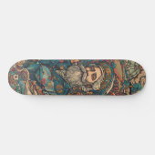 Colorful psychedelic Nemo Skateboard (Horizontaal)