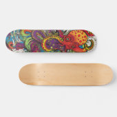 Colorful psychedelic Octopus Skateboard (Horizontaal)