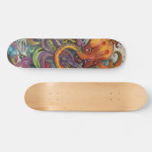Colorful psychedelic Octopus Skateboard (Horizontaal)