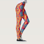 Colorful Psychedelic Pattern Leggings (Rechts)