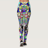 Colorful Psychedelic Shapes | ABSTRACT Leggings (Achterkant)