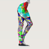 Colorful Psychedelic Shapes | ABSTRACT Leggings (Rechts)
