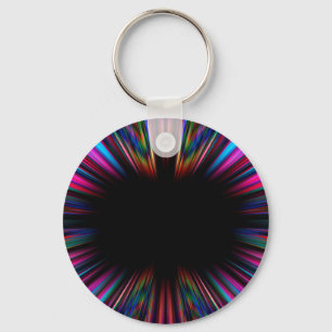 Colorful psychedelic starburst sleutelhanger