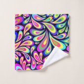 Colorful Psychedelic Swirl Bad Handdoek (Wasdoekje)