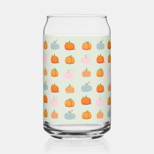 Colorful Pumpkins Blikvorm Glas (Rechts)