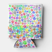 Colorful Puppy Paw Patroon Blikjeskoeler (Voorkant)