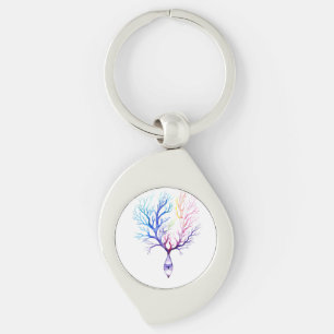 Colorful Purkinje neuron Sleutelhanger