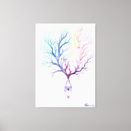 Colorful Purkinke neuron Canvas Afdruk
