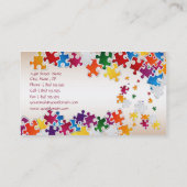 Colorful Puzzle Visitekaartje (Achterkant)