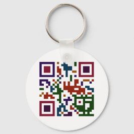 Colorful QP Code Sleutelhanger