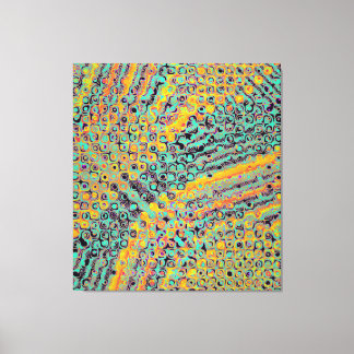 Colorful Quantum physics wave pattern  Canvas Afdruk