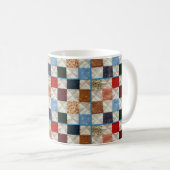 Colorful quilt patroon koffiemok (Voorkant rechts)