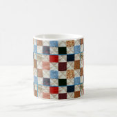 Colorful quilt patroon koffiemok (Center)