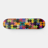 Colorful Quilt Pattern Skateboard (Horizontaal)