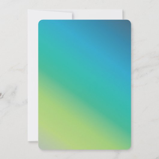 Colorful Quinceanera fille Invitation de fête d'an (Dos)