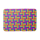 Colorful Rainbow Block Patroon Badmat (Voorkant)