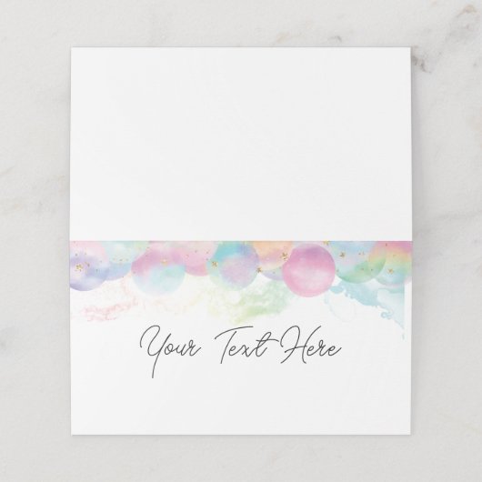 Colorful Rainbow Bubble (Buitenkant ongevouwen)