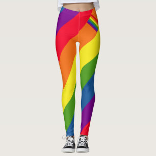 Colorful Rainbow Flag Gay Pride Leggings