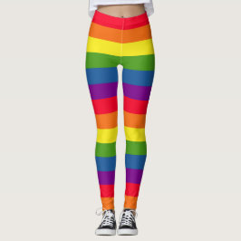 Colorful Rainbow Flag Gay Pride Leggings