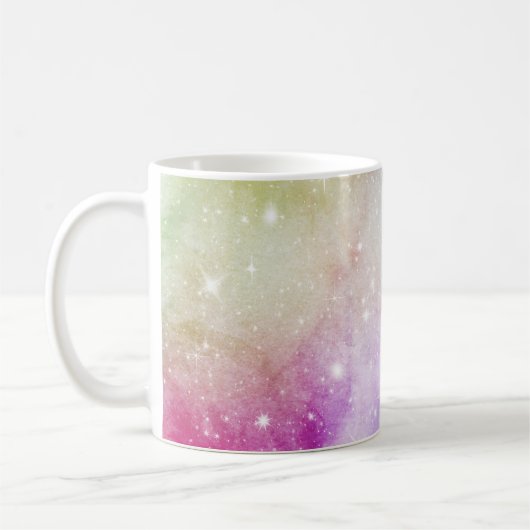 Colorful Rainbow Galaxy Pattern Koffiemok (Links)