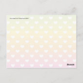 Colorful Rainbow Hearts Pattern Gifts Briefkaart (Achterkant)
