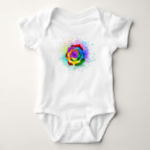 Colorful Rainbow Rose Romper (Voorkant)