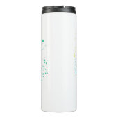 Colorful Rainbow Rose Thermosbeker (Achterkant)