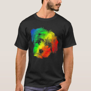 Colorful Rainbow Shih Tzu T-shirt