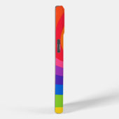 Colorful Rainbow Swirl Abstract Phone Case – Bold  (Achterkant / Rechts)