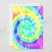 Colorful Rainbow Tie Dye Birthday Invitation (Dos)