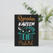 Colorful Ramadan Kareem Eid Mubarak Briefkaart (Staand voorkant)