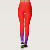 Colorful Red And Bluo Leggings (Dos)