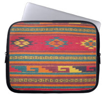 Colorful Red Aztec Pattern