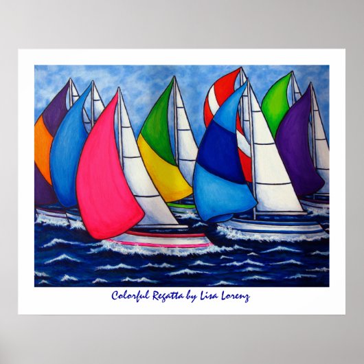 Colorful Regatta Poster (Voorkant)