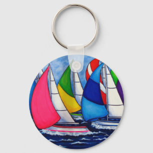 Colorful Regatta Sailing Sleutelhanger