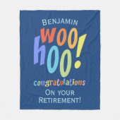 Colorful Retirement Gefeliciteerd Fleece Deken (Voorkant)