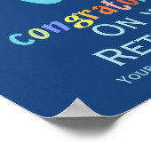 Colorful Retirement Gefeliciteerd Poster (Hoek)